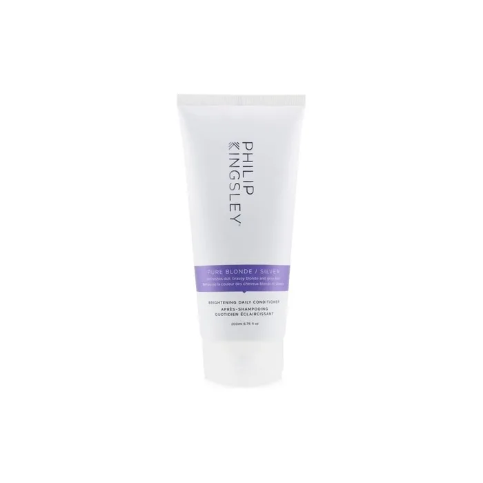 Philip Kingsley Pure Blonde/Silver Brightening Daily Purple Conditioner for Blonde Gray Brassy Colored Highlighted Bleached Hair Toner 200ml