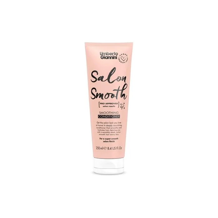 Umberto Giannini Salon Smooth Moisturising Conditioner Hydrating Shine Enhancing Defrizz and Straighten Vegan & Cruelty Free 250ml