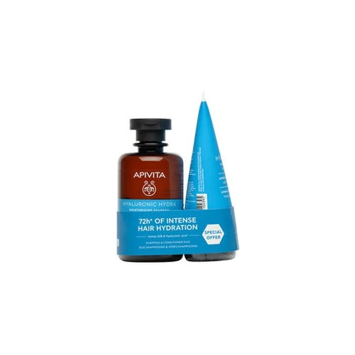 Moisturizing Shampoo and Conditioner Duo with Hyaluronic Acid and Aloe - 2 Pack