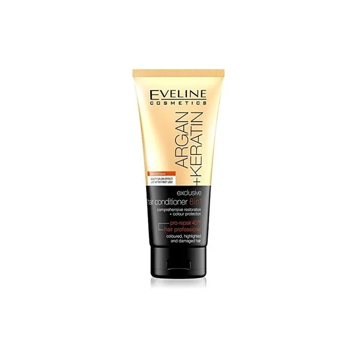Eveline Argan + Keratin 8-in-1 Hair Conditioner 6.8 fl oz/200 ml