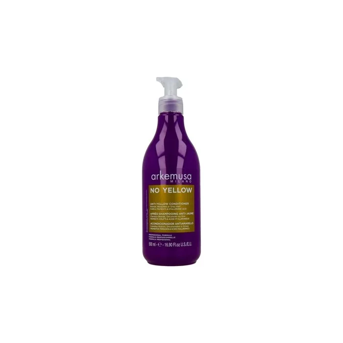 Arkemusa No Yellow Conditioner 500ml Ideal For Maintaining Blonde And Gray Hair