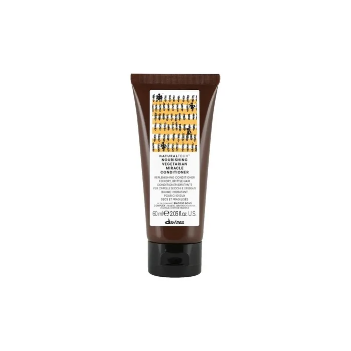 Davines Nourishing Vegetarian Miracle Conditioner 60ml Moisturizing Conditioner For Dry And Brittle Hair