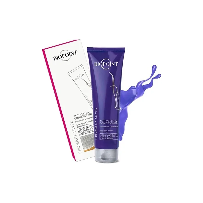 BIOPOINT Purple Conditioner for Blonde or Bleached Hair Cromatix Silver 250ml