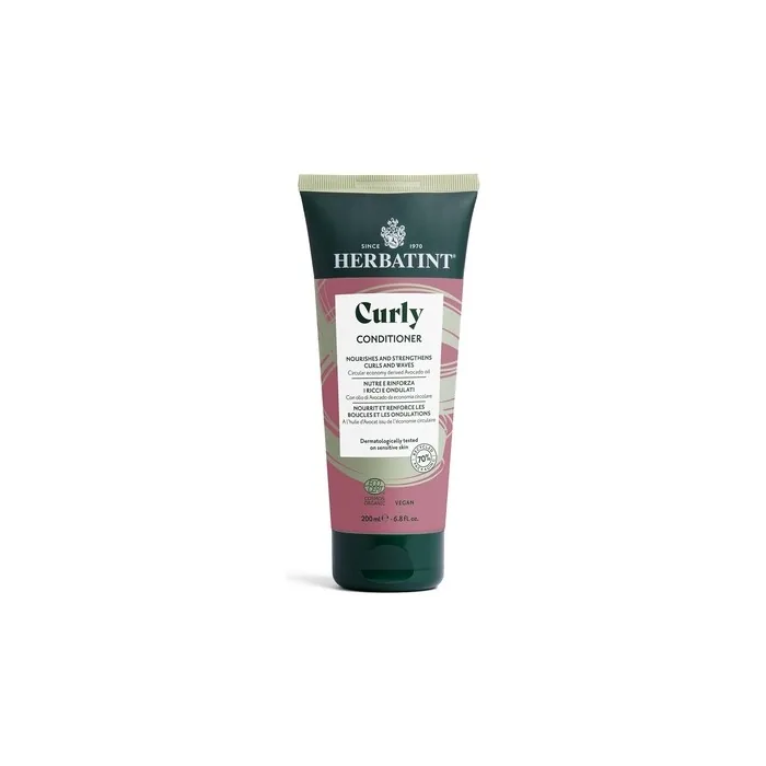 Herbatint Curly Conditioner 200ml Organic Nourishing Conditioner For Curly Or Wavy Hair Ecocert Certified Exclusive Formula With Natural