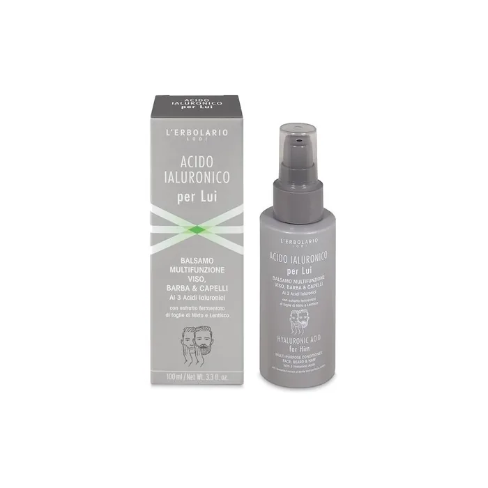 Lerbolario Hyaluronic Acid Multipurpose Conditioner for Face, Beard, and Hair