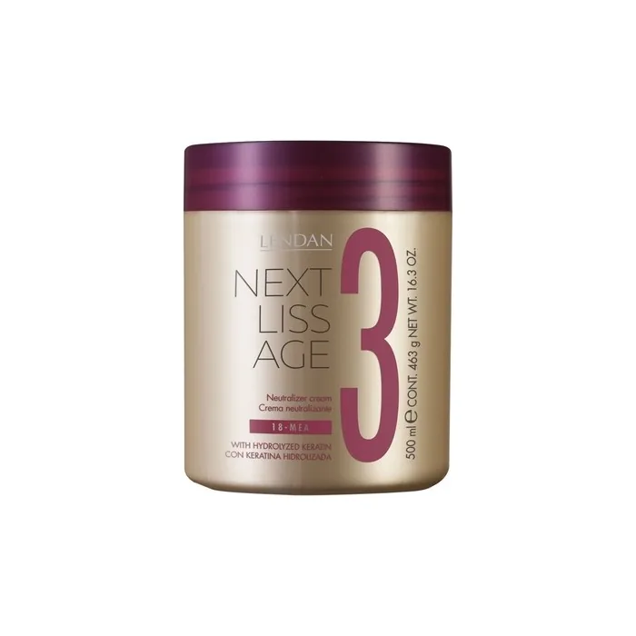 LENDAN Next Liss Age Neutralizing Hair Conditioner No. 3 500ml - Completes the Smoothing Process - Nourishes, Moisturizes, and Softens Hair - Long-lasting Smoothing