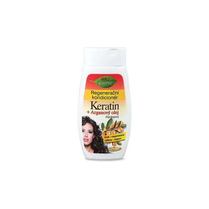 Bione 100% Organic/Vegan Regenerating Hair Conditioner with Keratin, Argan Oil, and Panthenol 260ml