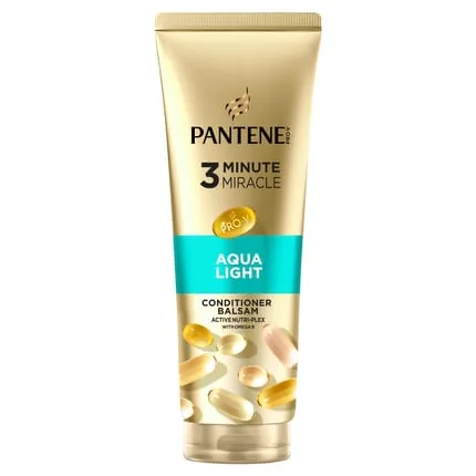 Pantene Pantene 3 Minute Miracle Aqualight Hair Conditioner, 220ml