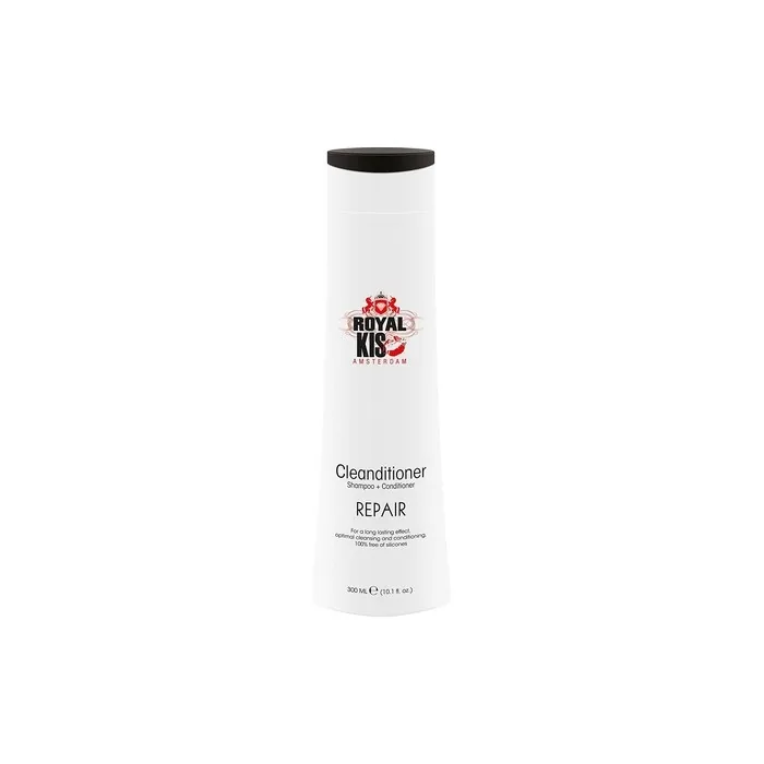 Royal KIS Repair Cleanditioner 2 in 1 Shampoo and Conditioner 300ml for Damaged and Chemically Treated Hair with Keratin - Silicone Free