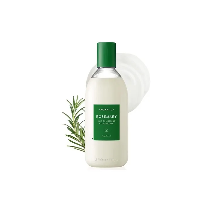 AROMATICA Rosemary Hair Thickening Conditioner 13.53oz 400ml - Vegan Growth Promoting Volumizing and Cleansing for Men and Women