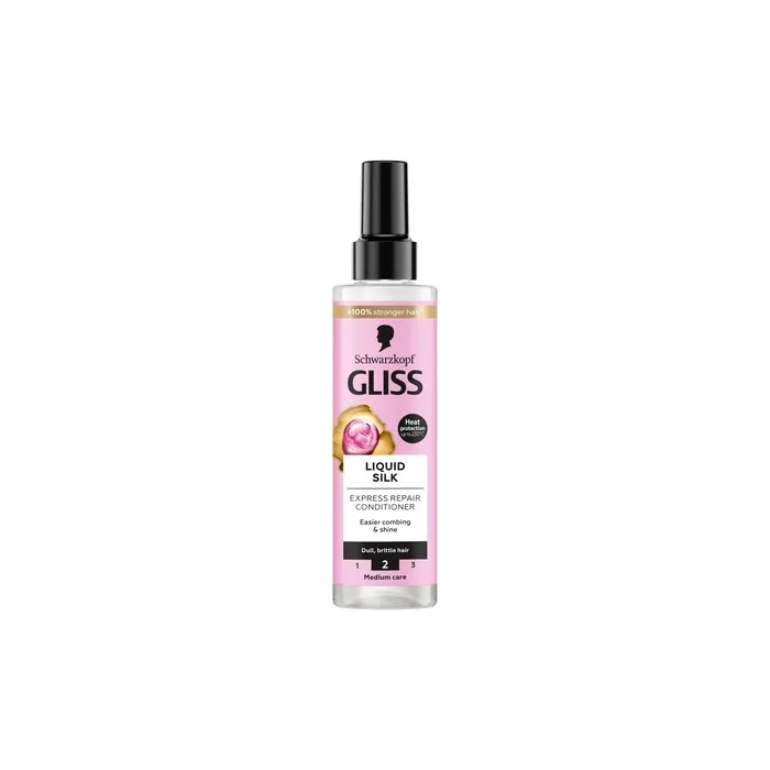 Gliss Liquid Silk Express Repair Conditioner - 200ml For Dull And Brittle Hair