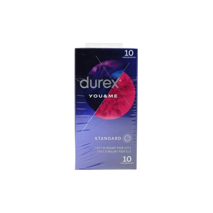 Durex You & Me 10 Condoms with Delayed Release for Him and Stim
