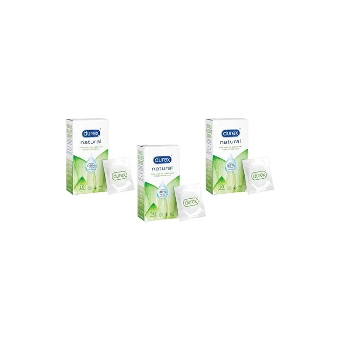 Durex Natural Condoms Thin And Lubricated Waterbased