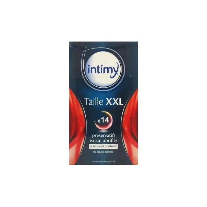 Intimy Size XXL Extra Lubricant Condoms 14 Count