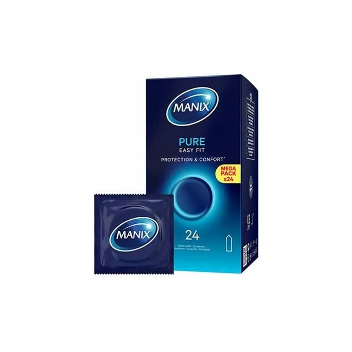Manix Pure Easy Fit 24 Condoms - Reliable Maximum Protection