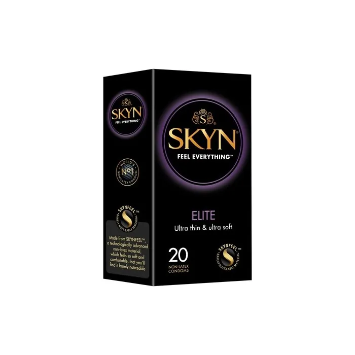 Skyn Elite 20 Men's Condoms Ultra Thin Ultra Soft 20 Pieces