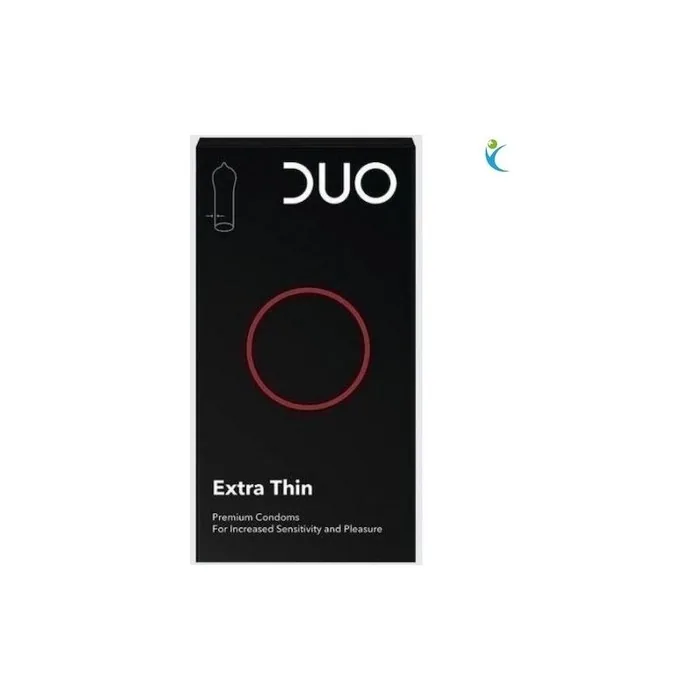 Duo Extra Thin Sensitive Condoms 12 Pieces