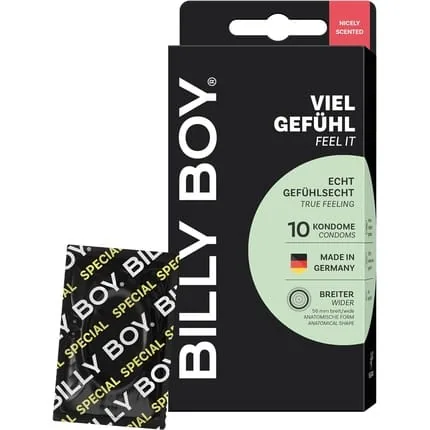 BILLY BOY Condoms Much Feeling 10 Pack 56mm - Pack of 10