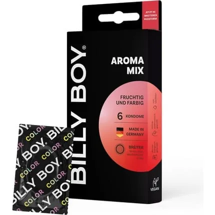 BILLY BOY Condoms Aroma Mix 56mm - Pack of 6
