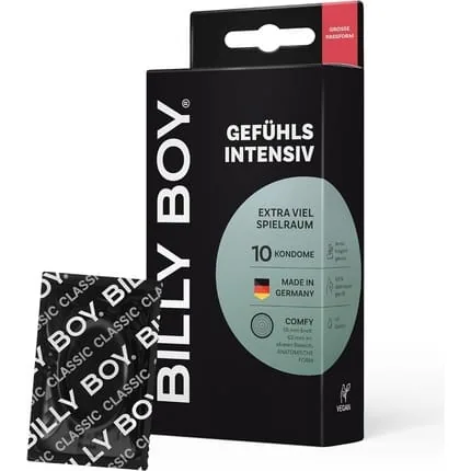 BILLY BOY Intense Feeling Condoms 10 Pack 55-62mm - Pack of 10