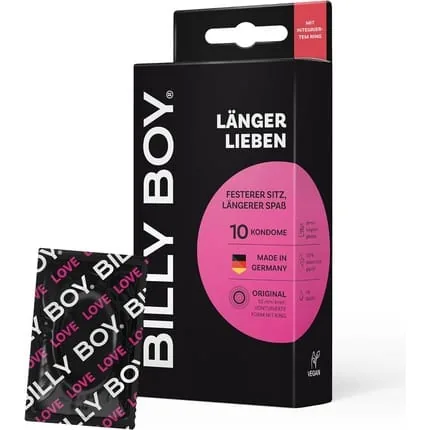 BILLY BOY Condoms Longer Love 52mm 10 Pieces - Pack of 10