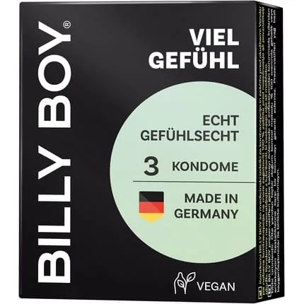 Billy Boy Condoms Lots of Feeling 56mm Real-Feeling - Pack of 3