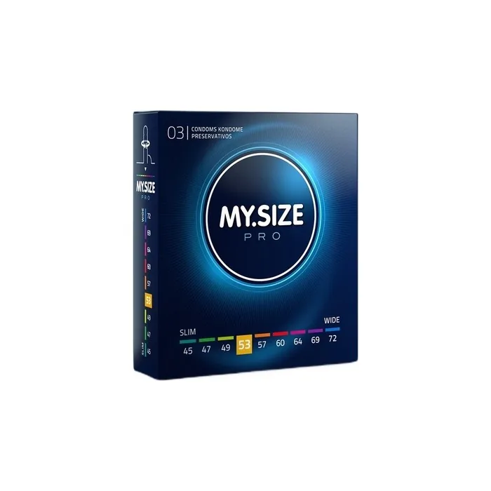 My.Size Pro Condoms - 53mm, 3 Pieces
