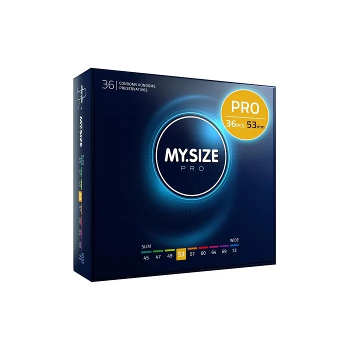 My.Size Pro Condom Size 3 53mm 36 Condoms - Perfect Fit