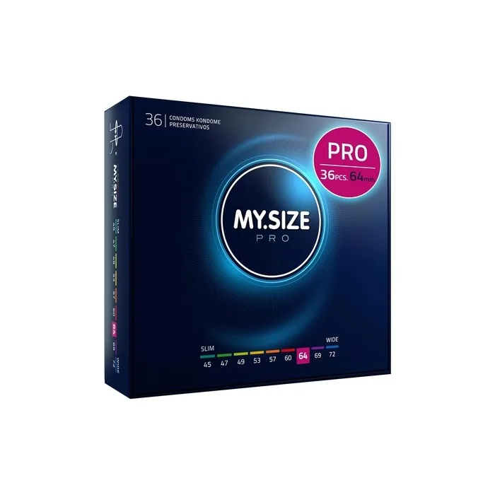 My.Size Pro Condom Size 6 64mm XL - Pack of 36