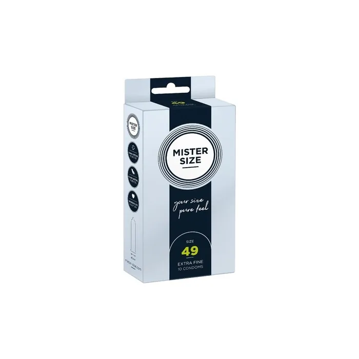 Mister Size Condoms Size 49mm - 10 Pieces