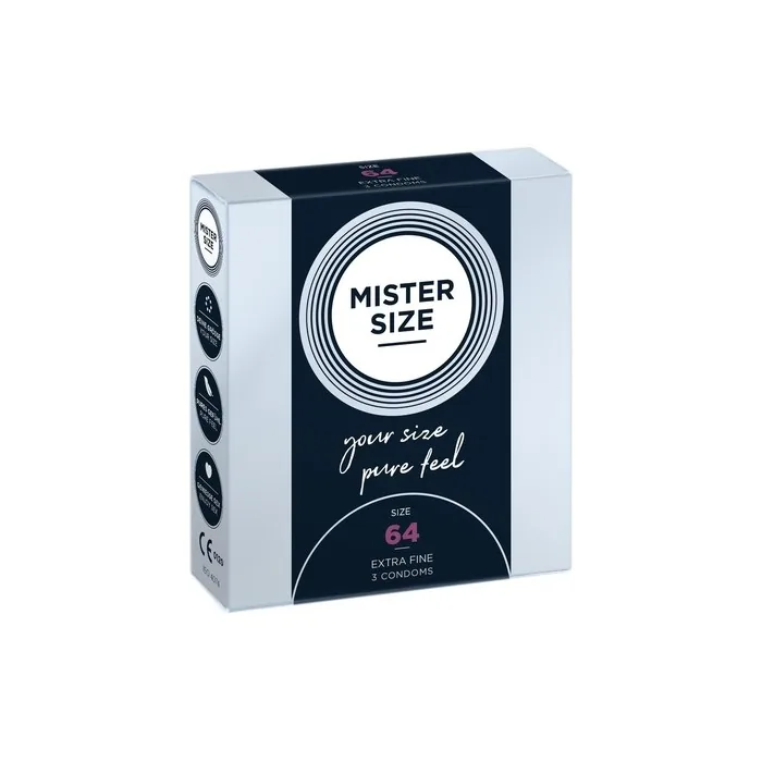 Mister Size 64mm Ultra-Sensitive Condoms for Men - Extra Thin and Extra Fine