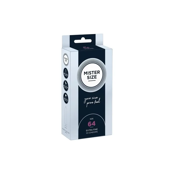 Mister Size 64mm Ultra-Sensitive Condoms for Men - Extra Thin and Extra Fine