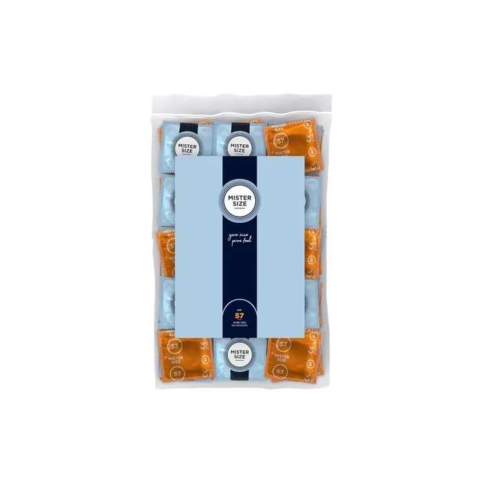 Mister Size Real Feeling Ultrasoft 57mm Condoms Pack Of 100