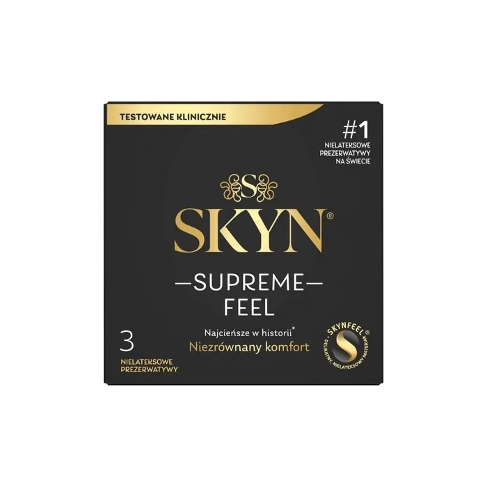 Supreme Feel Thin Non-Latex Condoms - 3 Pieces