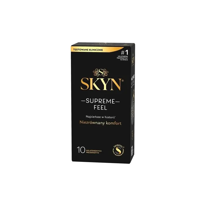 Supreme Feel Thin Non-Latex Condoms - 10 Pieces