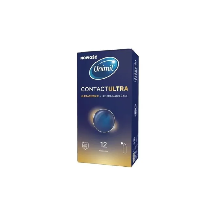 Unimil Contact Ultra Ultra-Thin Moisturizing Condoms - 12 Pieces