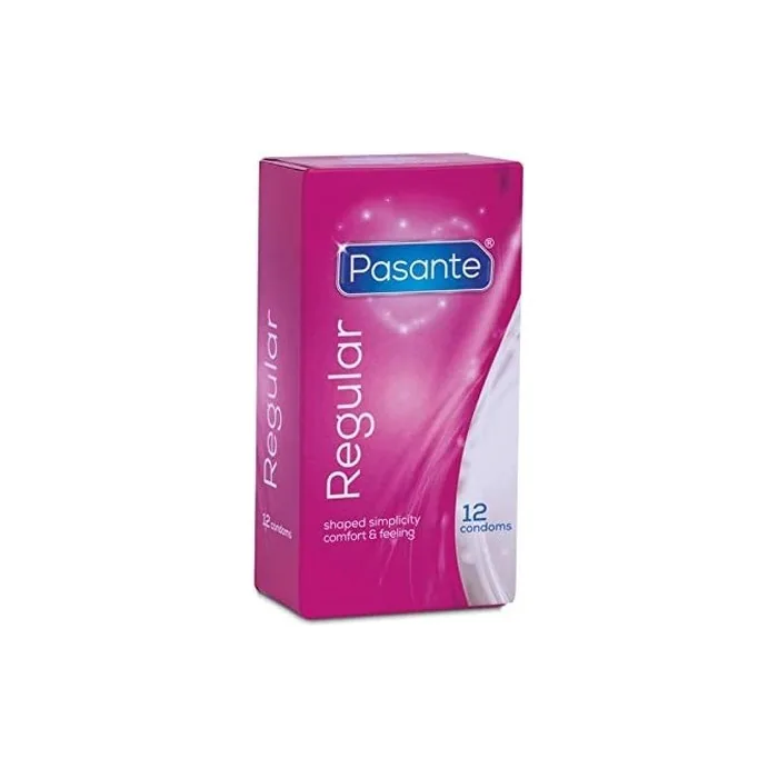 Pasante Regular Condoms 12 Count - Pack of 12