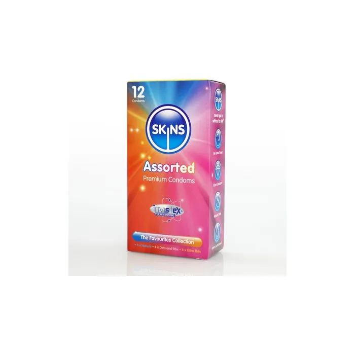 Skins Condoms Assorted 12 Pack Quality Protection