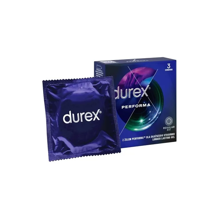 Durex Performa Condoms with Lubricant Extending Intercourse - Pack of 3