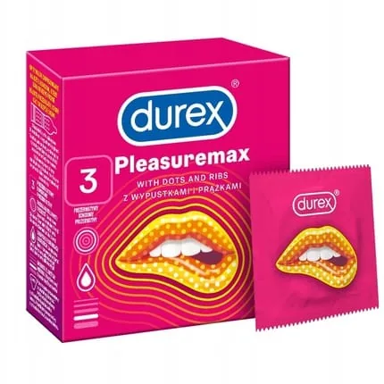 Durex Pleasuremax Condoms 3 Pieces With Ridges