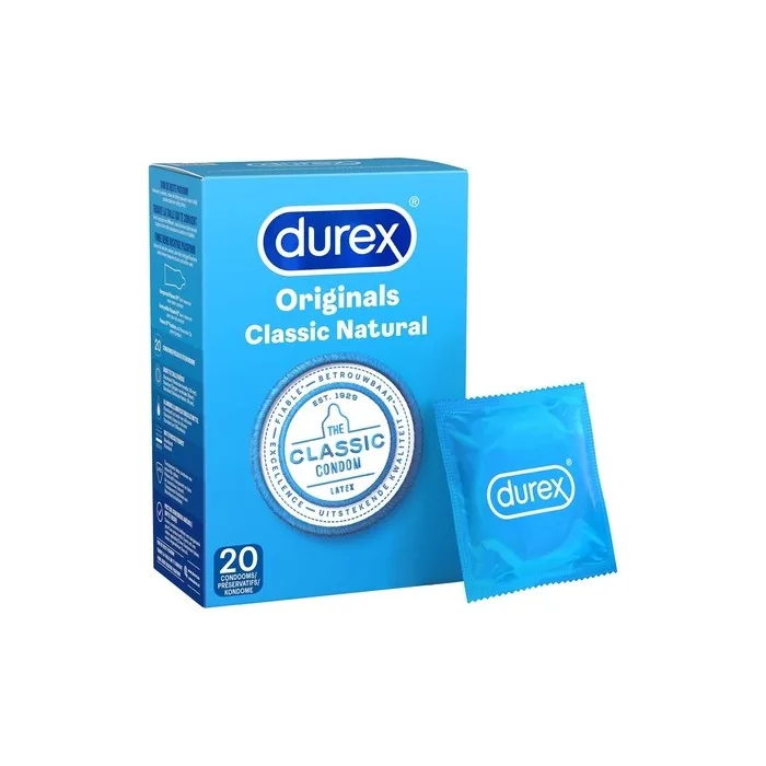 Durex Classic Natural Condoms 20