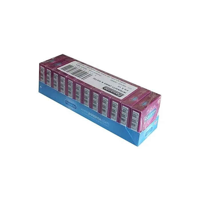 Pasante Intensity Ribs&Dots Condoms 36 Pack - Ribbed and Dotted for Maximum Stimulation