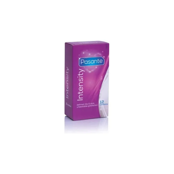 Pasante Intensity Ribs & Dots Condoms for Dotted Ribbed Stimulation