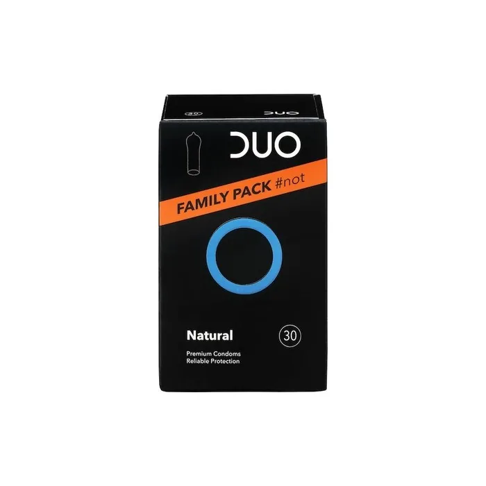 Duo Natural Family Pack Condoms 30 Pieces