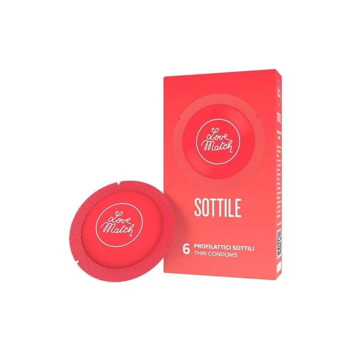LoveMatch Sottile 6 Delicate Condoms from Italy