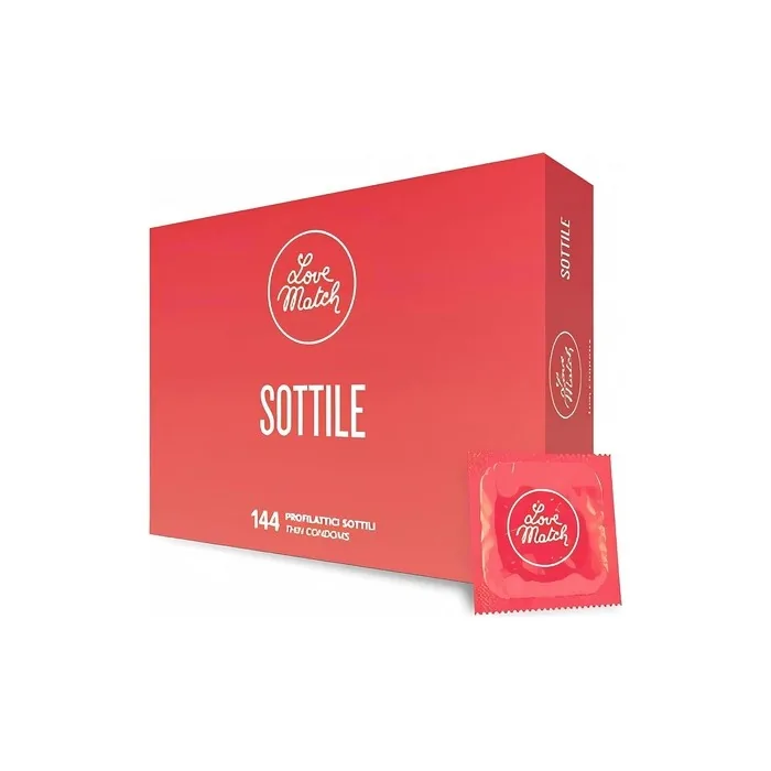 Love Match Sottile Preservatives Box 144 Pieces