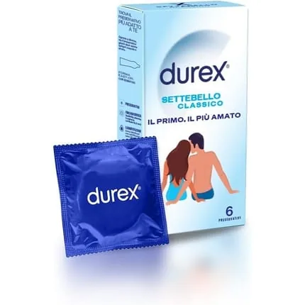Durex Settebello Classic Condoms - Pack of 6
