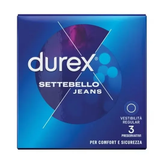 Durex Settebello Regular Fit Jeans Condoms - Pack of 3