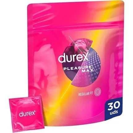 Durex Pleasure Max Condoms With Ridges 30 Pieces