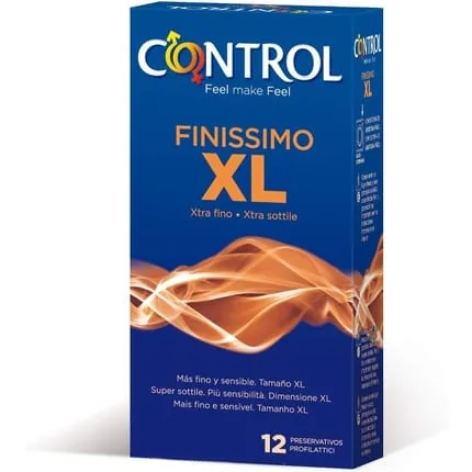 Control Finissimo XL Condoms 12 Pack - Ultra Thin 57mm